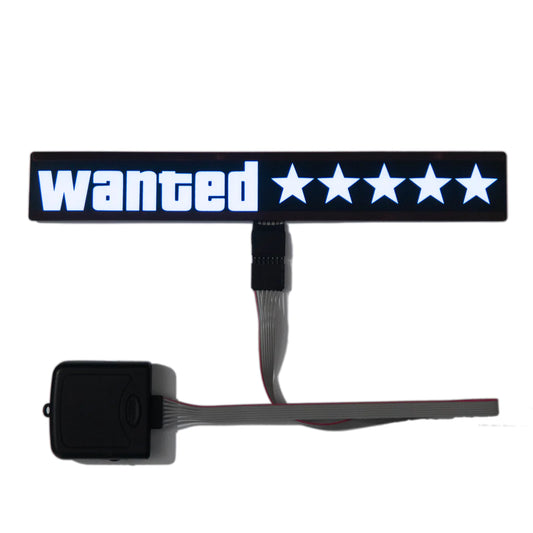 Wanted Level LED Car Sign